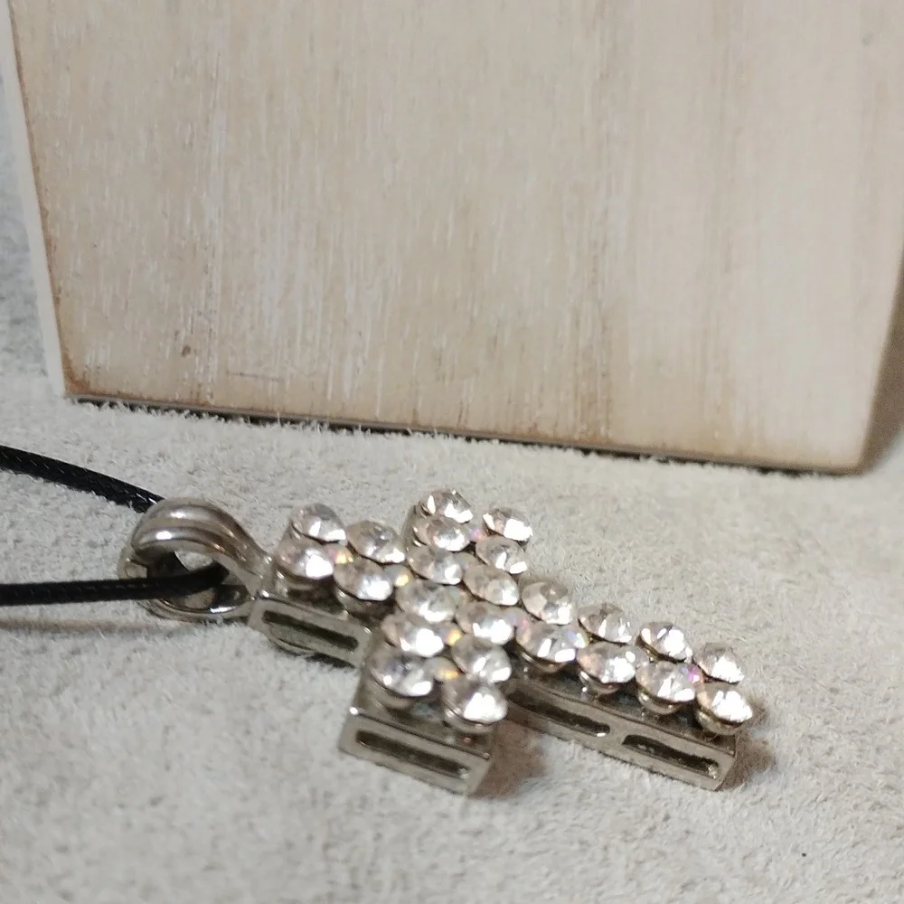 Sparkling rhinestone cross  measuring 2